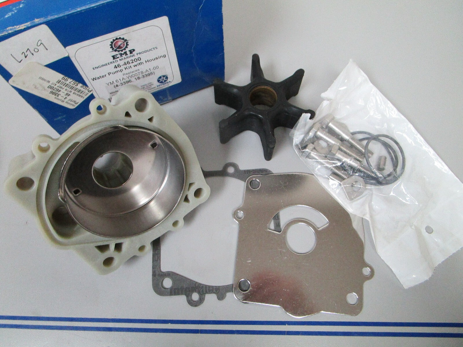 *NEW* 0720 EMP Water Pump Kit 4-3396 Replaces: 46-46200 61A-W0078-A1-00 18-3395