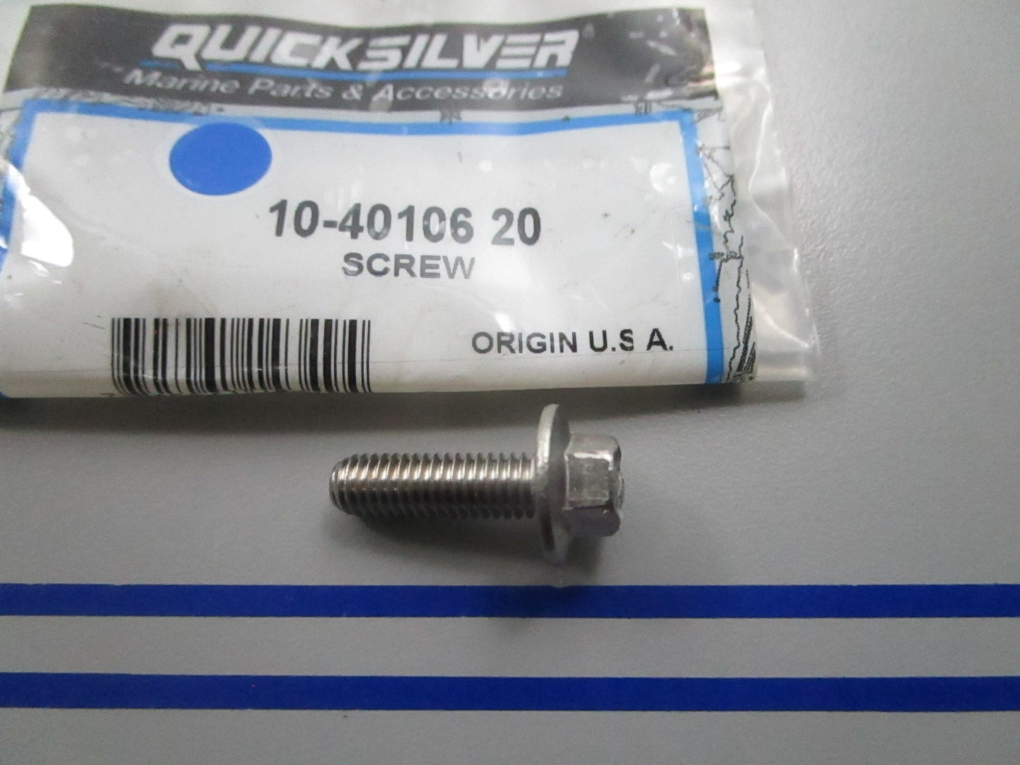 NEW OEM 10-40106 20 Mercury Quicksilver Screw 0810