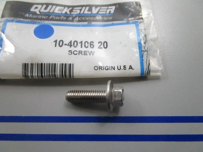 NEW OEM 10-40106 20 Mercury Quicksilver Screw 0810
