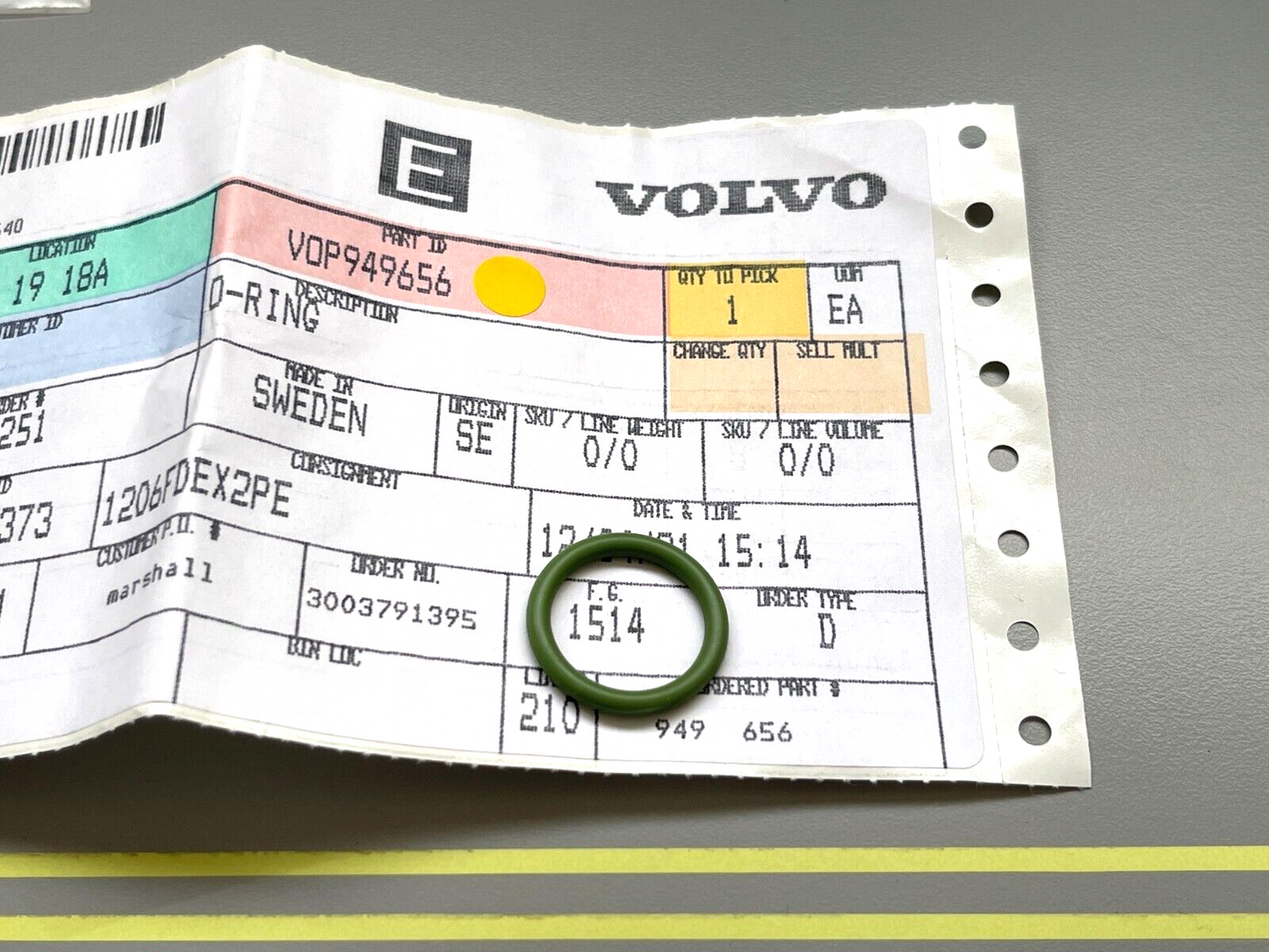*NEW OEM* 0750 Volvo Penta O-RING 949656