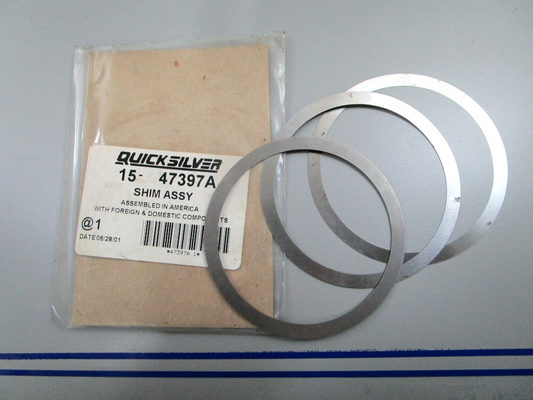 *NEW OEM* 0810 Mercury Quicksilver 3 Shim Set 15-47397A1