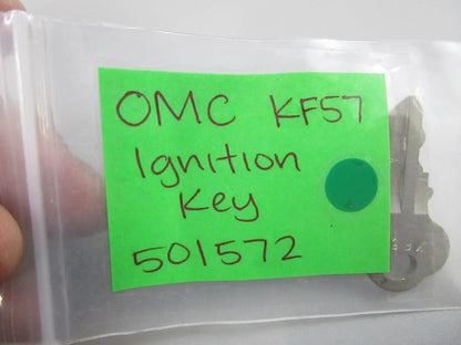 NEW OEM 501572 0501572 OMC Johnson Evinrude KF57 Ignition Key 0810