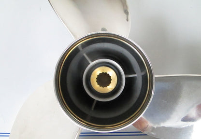 *NEW OEM* 0720 Yamaha 3 Blade Stainless Steel 14 ½ x 21 Propeller 66K-45976-B0