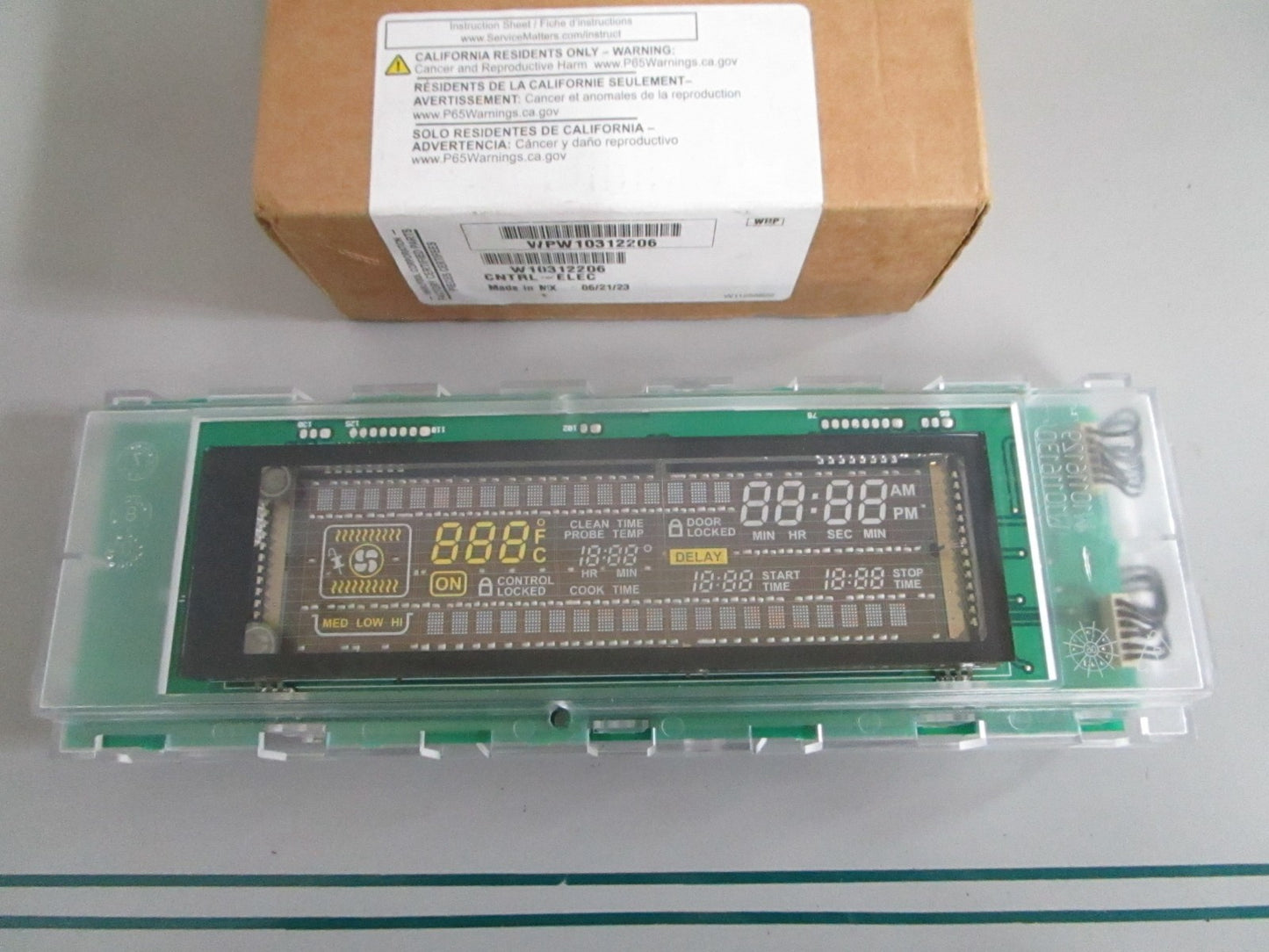 NEW OEM W10312206 Whirlpool Oven Control Board 0820