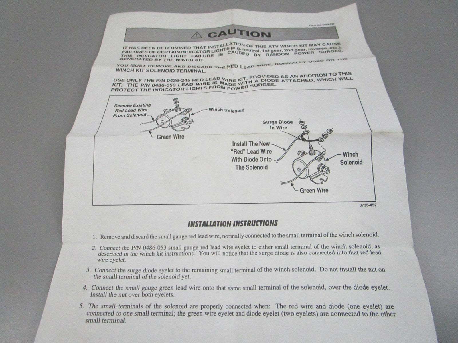Arctic Cat NEW OEM Winch Wiring Harness Kit 0436-245 ATV NOS (LOT OF 2) 0810