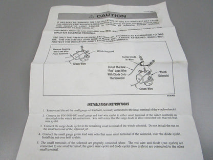 Arctic Cat NEW OEM Winch Wiring Harness Kit 0436-245 ATV NOS (LOT OF 2) 0810