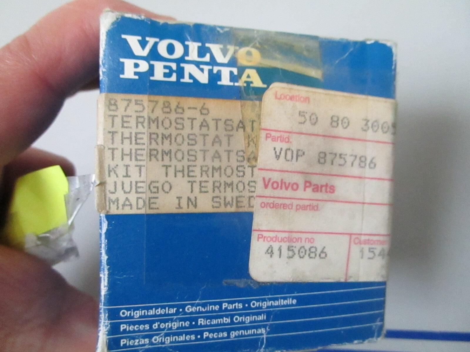 *NEW OEM* 0810 Volvo Penta Thermostat 875786