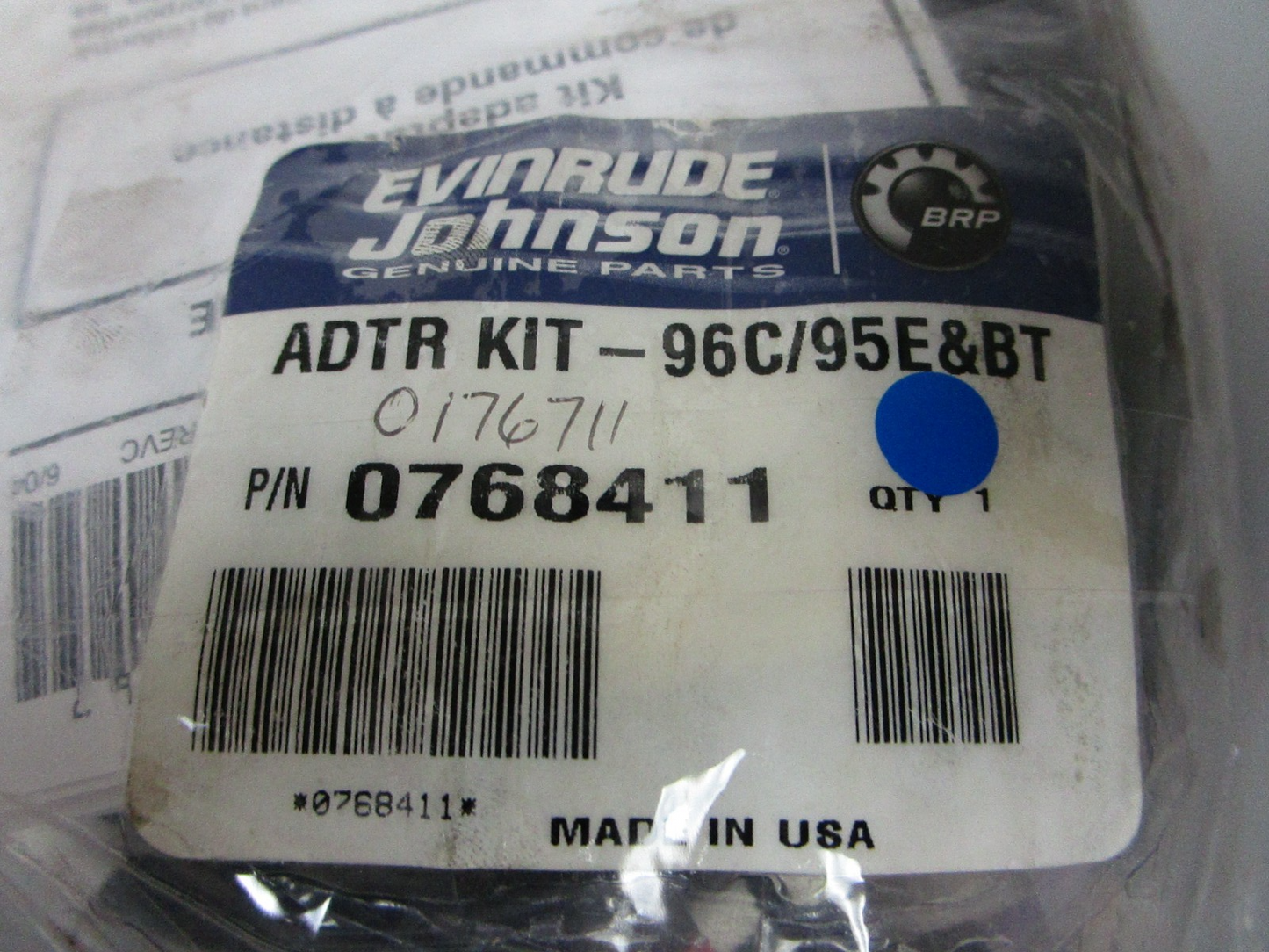 *NEW OEM* 0720 OMC Johnson Evinrude Adapter Kit 768411 0768411