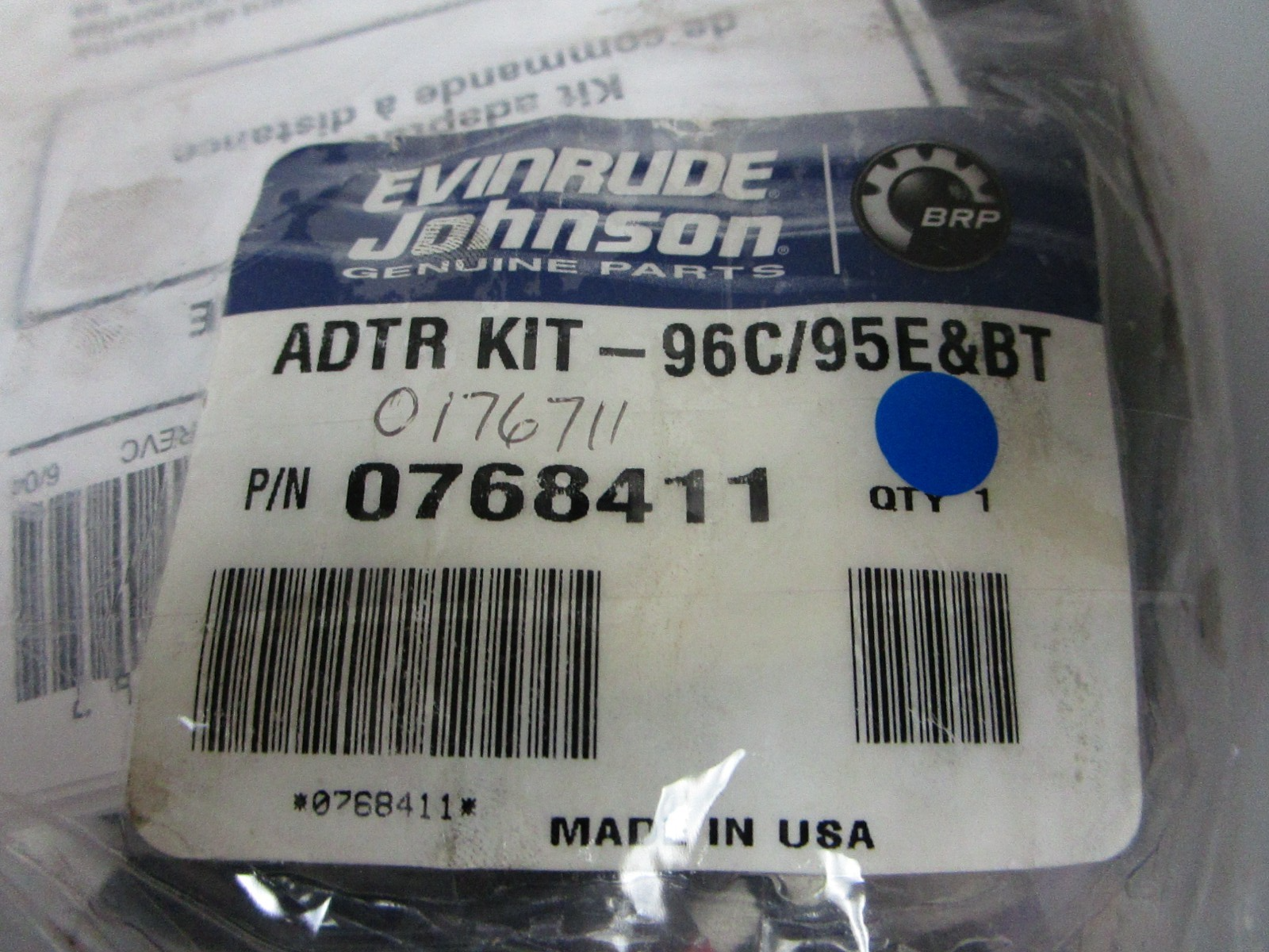 *NEW OEM* 0720 OMC Johnson Evinrude Adapter Kit 768411 0768411