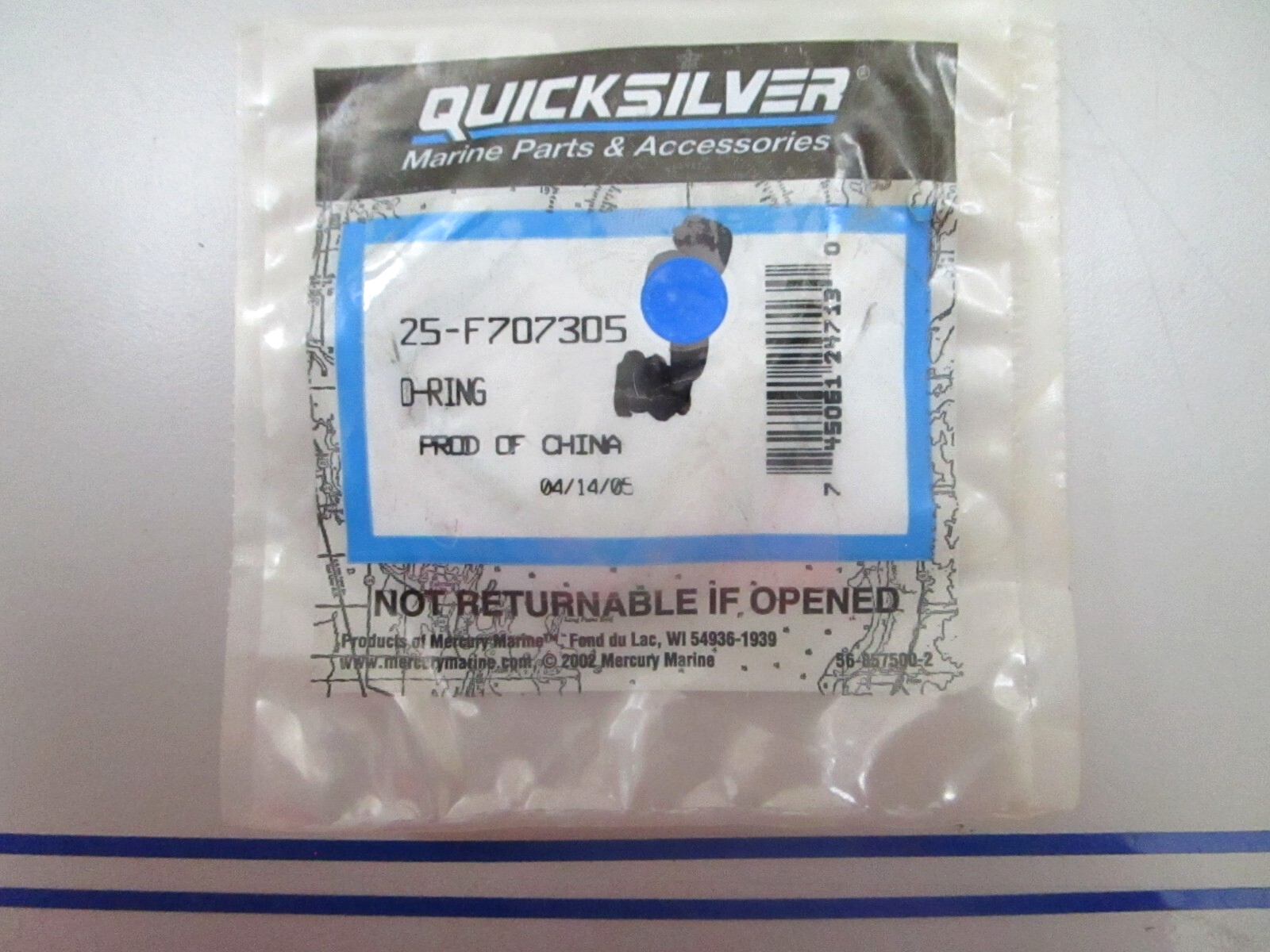 *NEW OEM* 0780 Mercury Quicksilver O-Ring 25-F707305