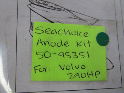 NEW 50-95351 For: Volvo 290HP Seachoice Anode Kit 0810