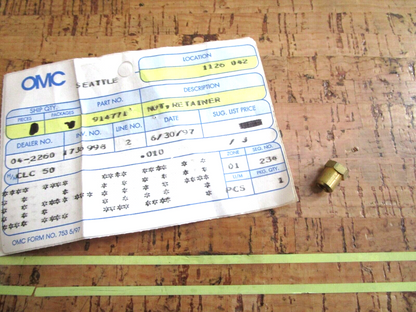 *NEW OEM* 0750 OMC Johnson Evinrude CABLE NUT 914771 0914771