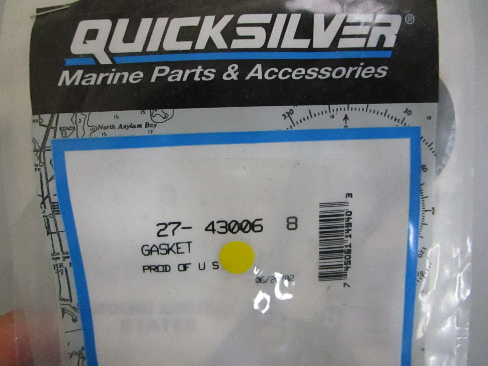 *NEW OEM* (LOT OF 2) 0750 Mercury Quicksilver GASKET 27-43006