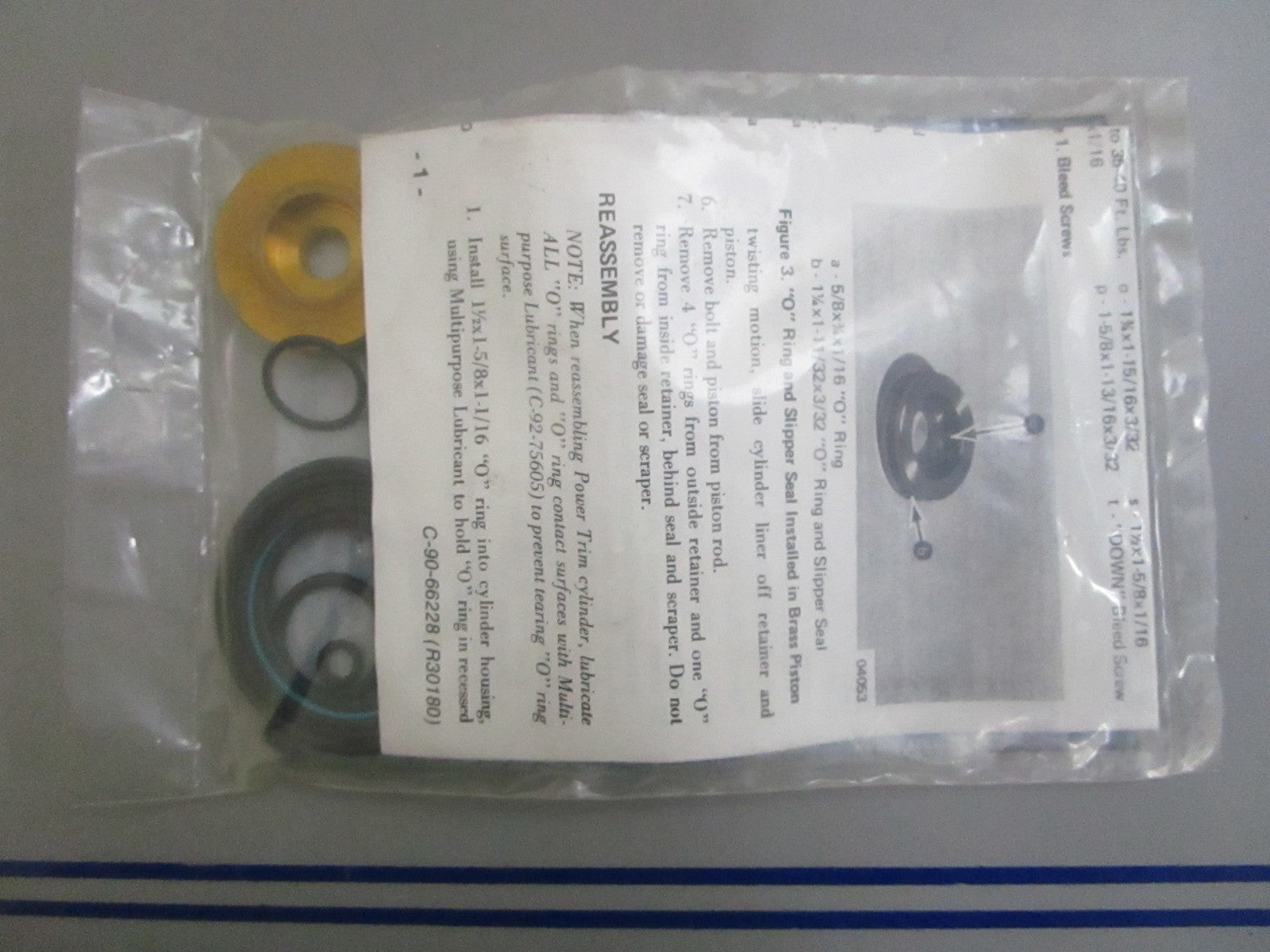 *NEW OEM* 0820 Mercury Quicksilver Repair Kit 64507A1