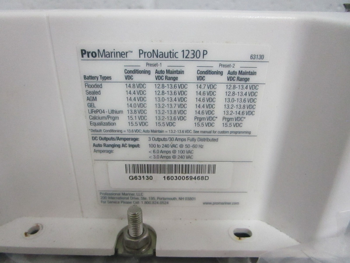 *NEW OEM* 0820 ProMariner 12V 40AMP Marine Battery Charger 63140