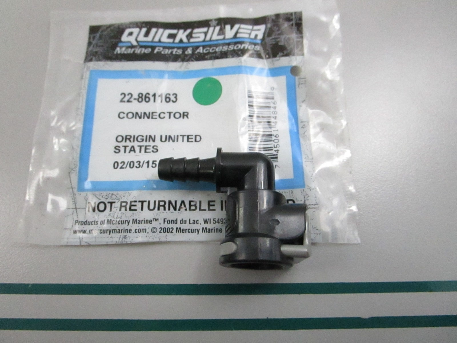 NEW OEM 22-861163 Mercury Quicksilver Connector 0810