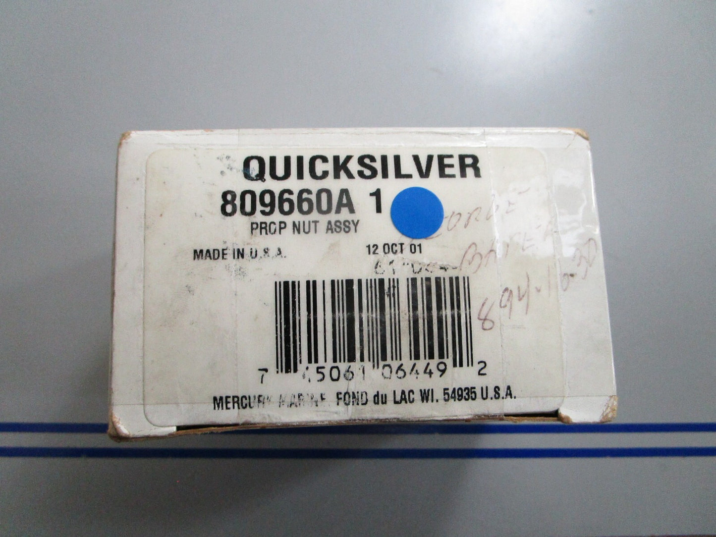 *NEW OEM* 0720 Mercury Quicksilver Prop Nut Assembly 809660A1