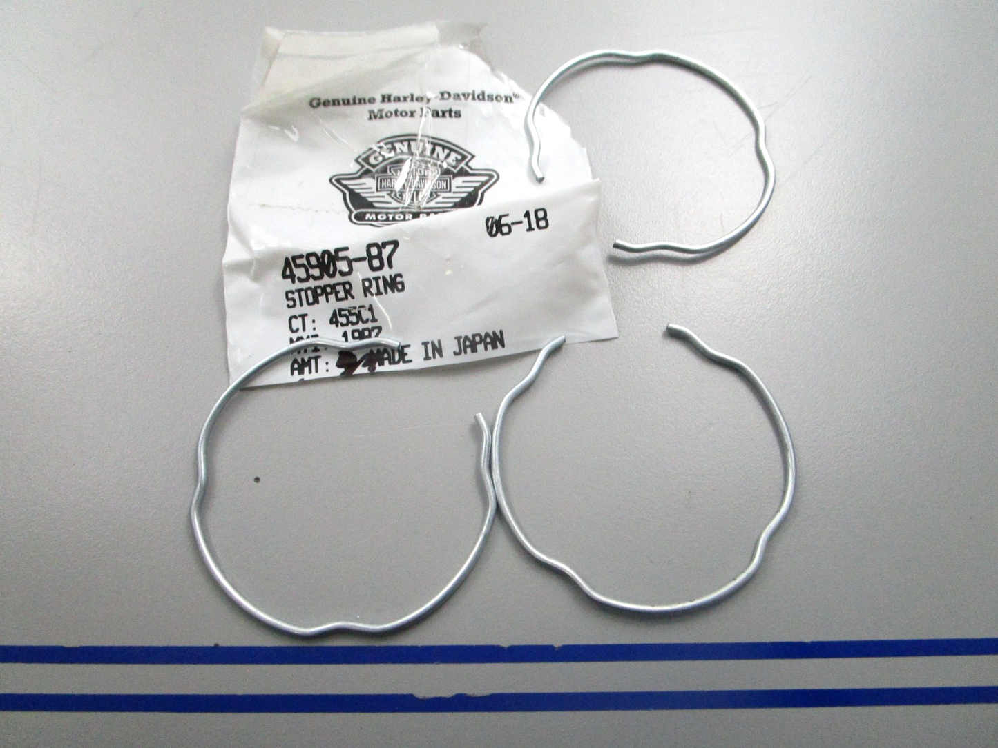 *NEW OEM* (LOT OF 3) 0810 Harley Davidson Stopper Ring 45905-87