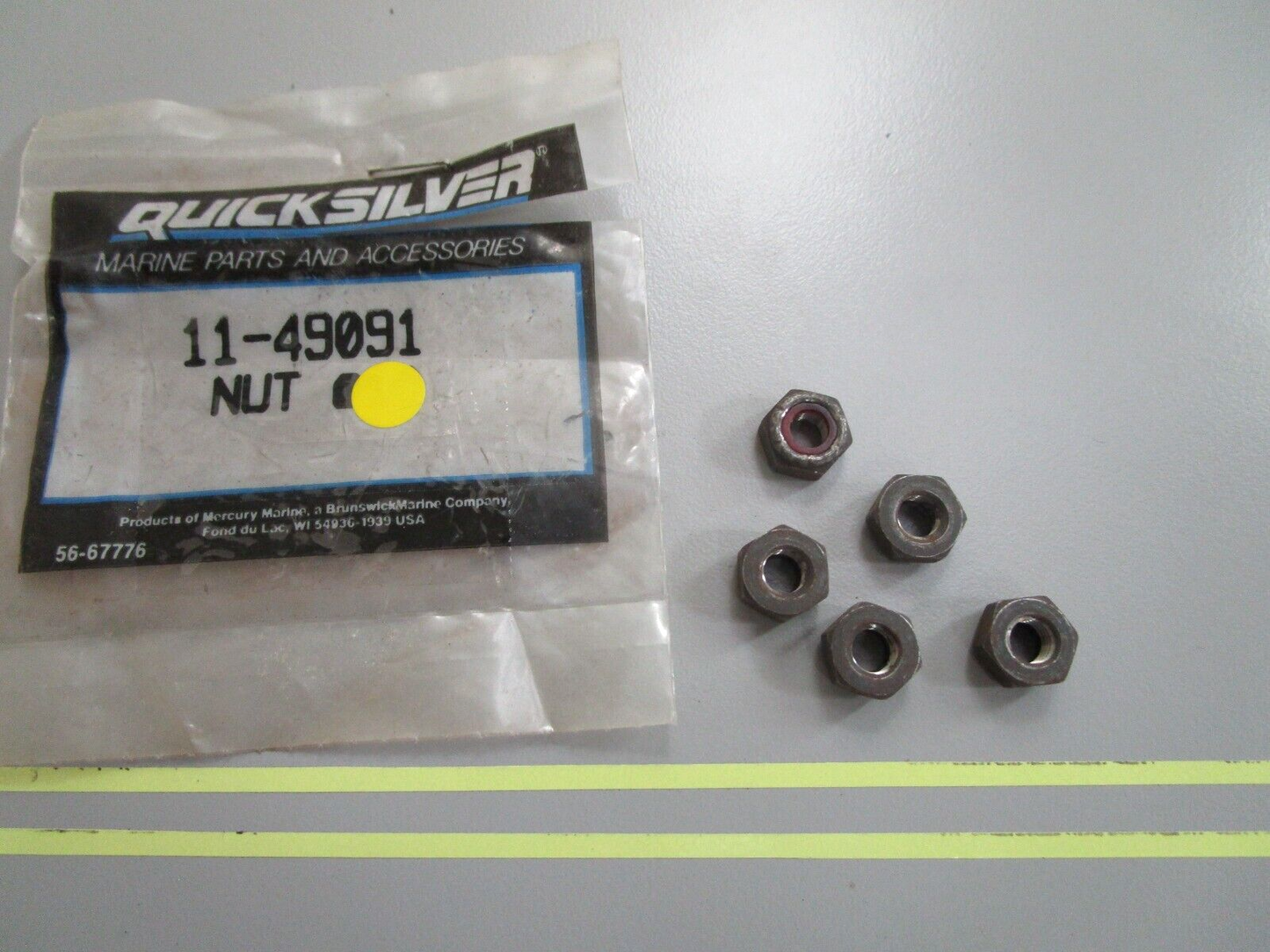 *NEW OEM* (LOT OF 5) 0810 Mercury Quicksilver Nut 11-49091