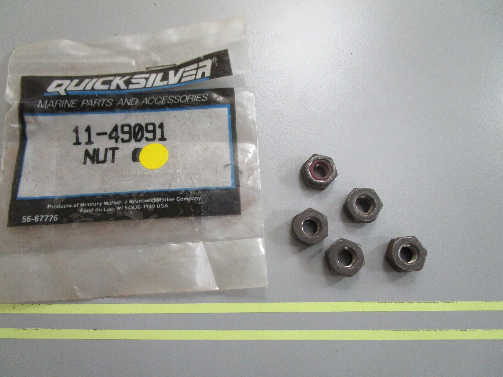 *NEW OEM* (LOT OF 5) 0810 Mercury Quicksilver Nut 11-49091