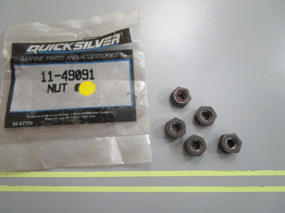 *NEW OEM* (LOT OF 5) 0810 Mercury Quicksilver Nut 11-49091