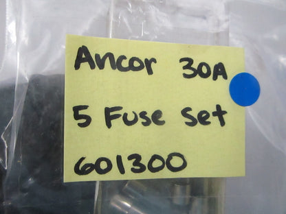 NEW 601300 Ancor 30A 5 Fuse Set 0810