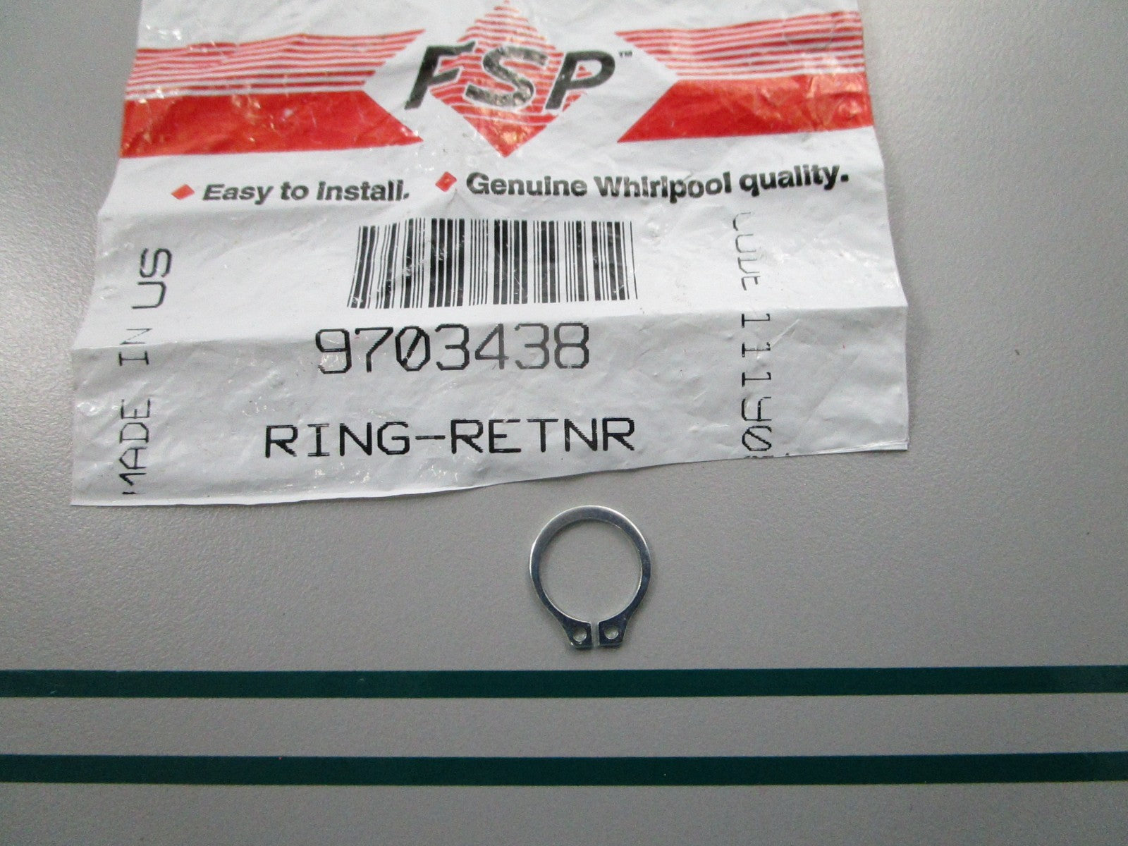 NEW OEM 9703438 Whirlpool Retainer Ring 0810