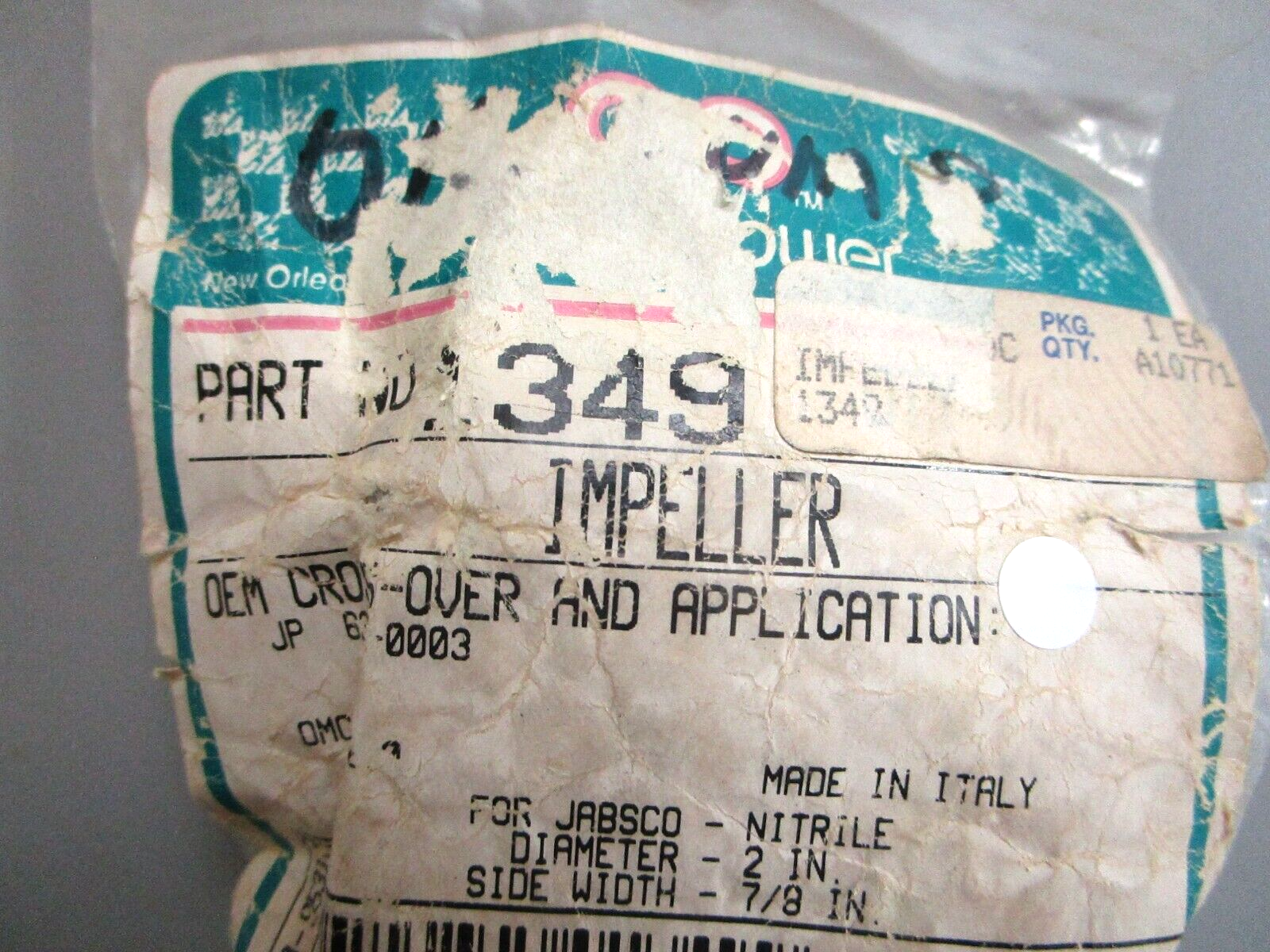 *NEW* 0750 Aqua Power IMPELLER 1349 Replaces 509200