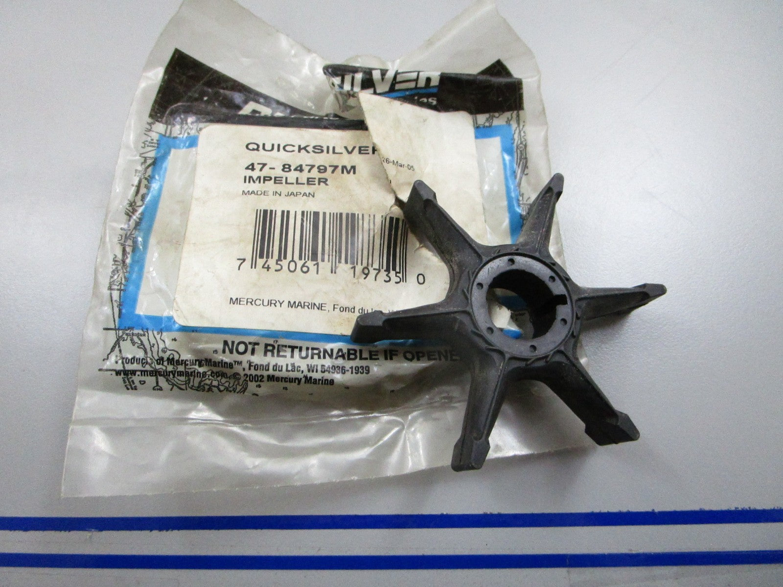 *NEW OEM* 0810 Mercury Quicksilver Impeller 47-84797M