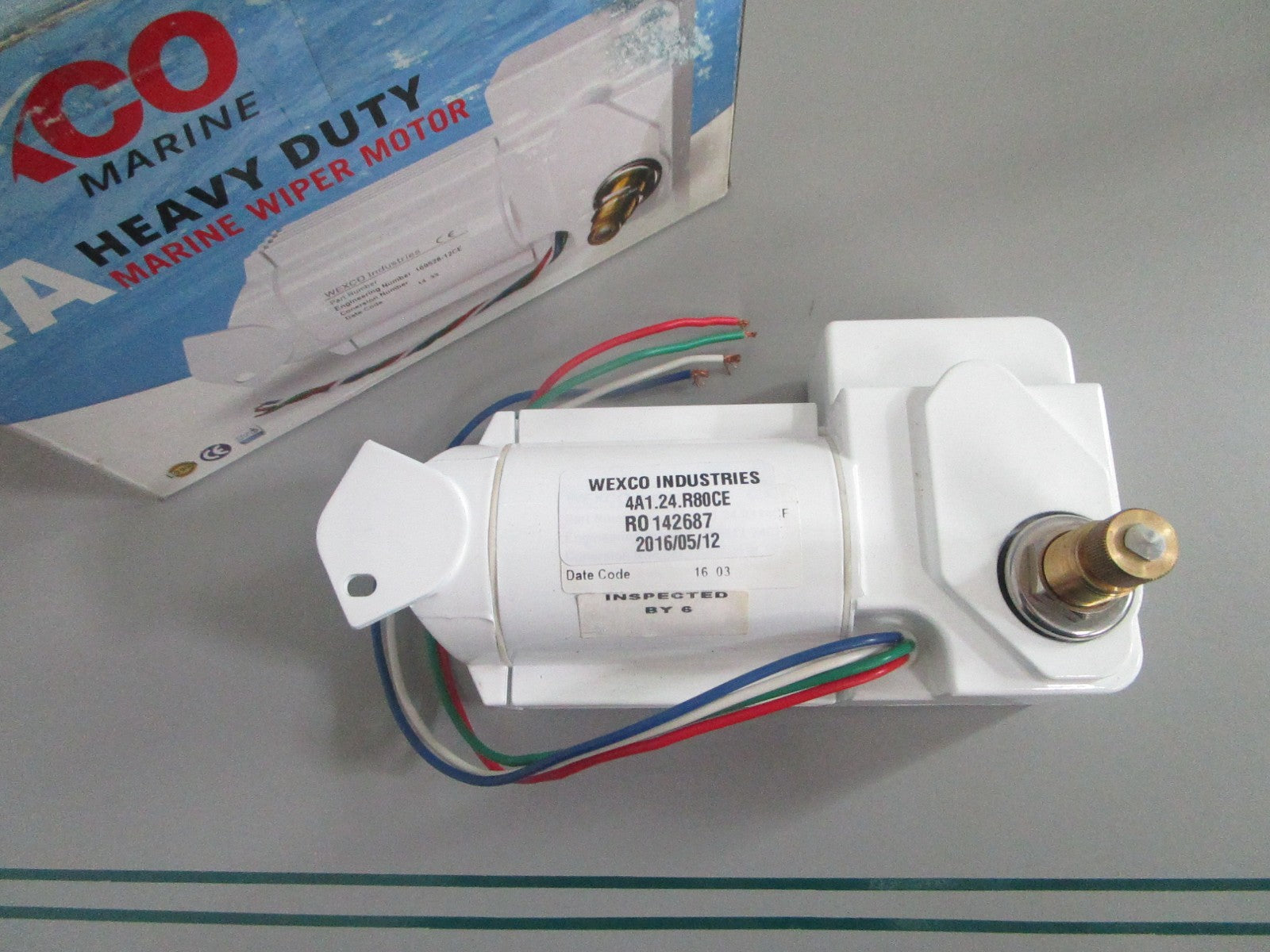 NEW OEM 4A1.24.R80CE Wexco Marine 4A Heavy Duty Marine Wiper Motor 0820