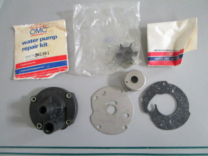 OMC NEW OEM Water Pump Kit 391391 Johnson Evinrude 5.5 6 7.5HP 1954-1979 NOS 082