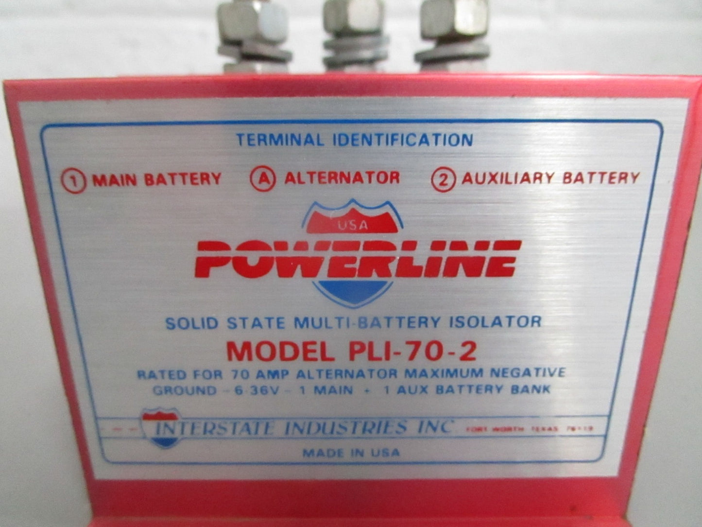 NEW OEM PLI-70-2 Powerline Solid State Multi-Battery Isolator 0820