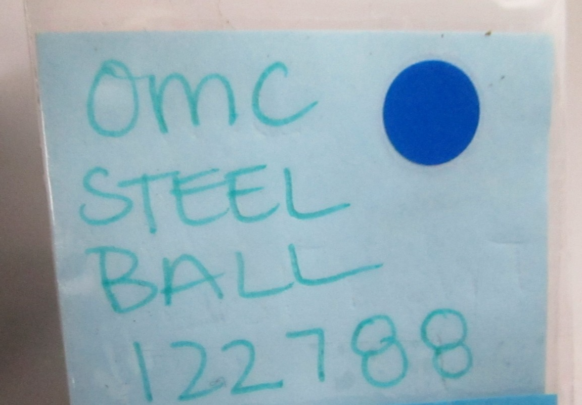 *NEW OEM* 0810 OMC Johnson Evinrude Steel Ball 122788 0122788