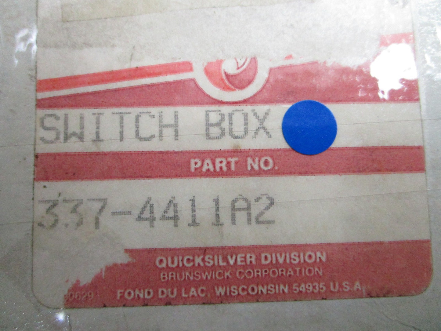 *NEW OEM* 0810 Mercury Quicksilver Switch Box 337-4411A2