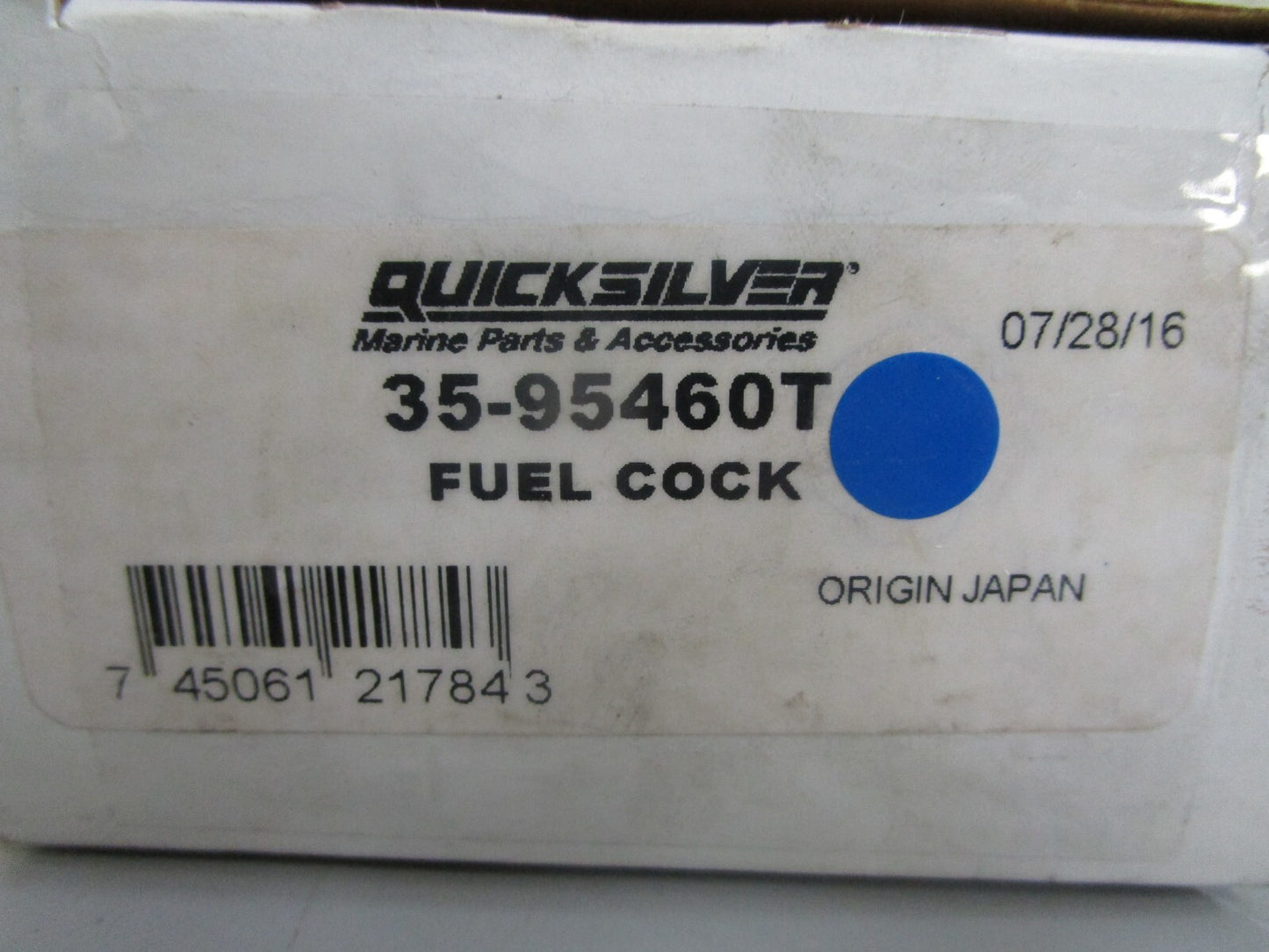 *NEW OEM* 0810 Mercury Quicksilver Fuel Cock 35-95460T