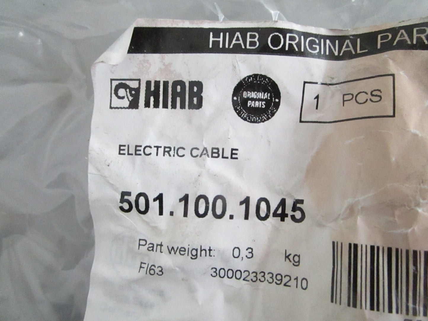 NEW OEM 501.100.1045 HIAB Electric Cable 0820