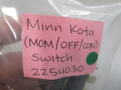Minn Kota NEW OEM Foot Pedal Switch MOM/OFF/COM 2254030 Maxxum Edge NOS 0810