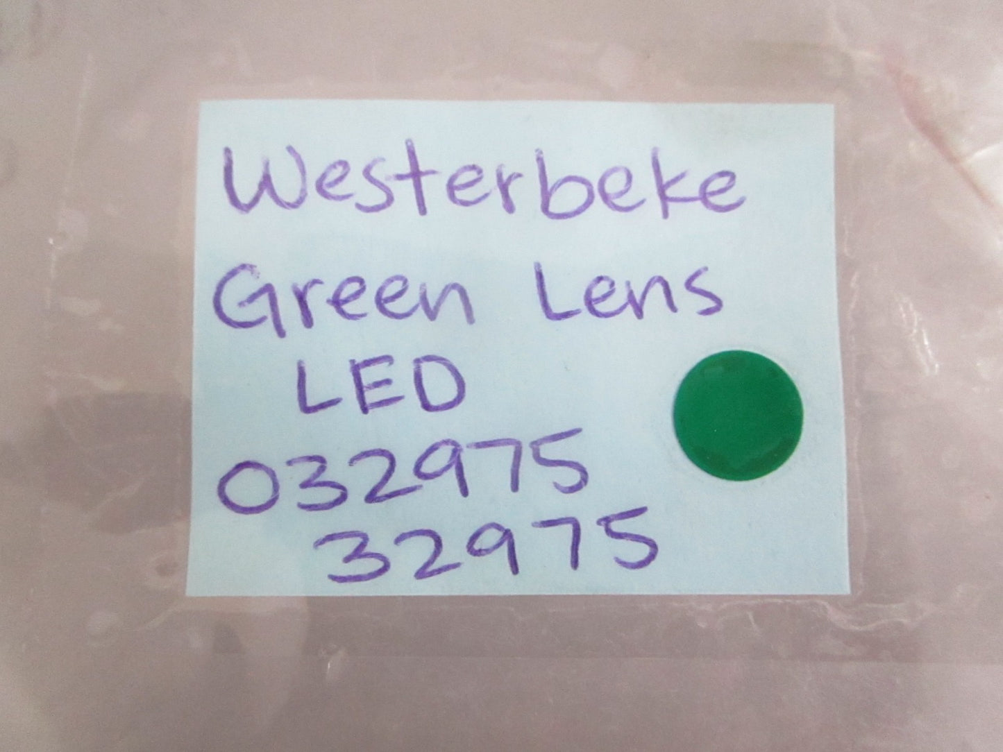 NEW OEM 032975 32975 Westerbeke Green Lens LED 0820