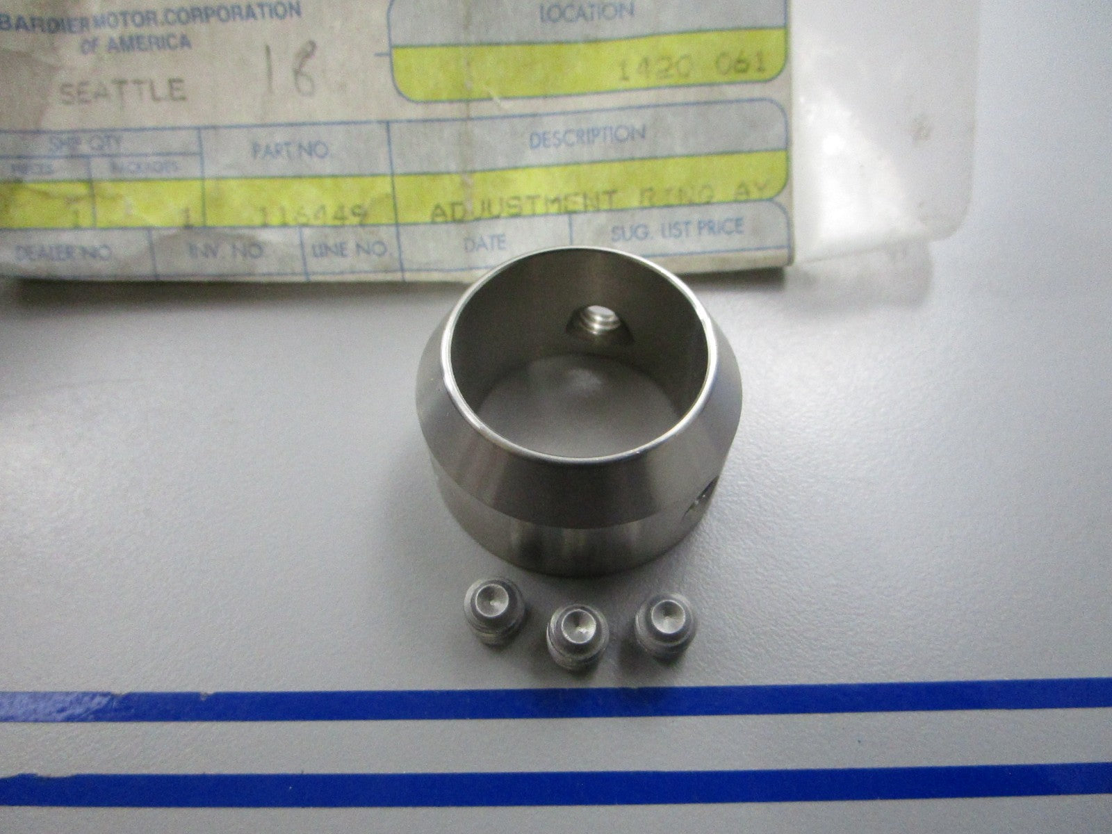 *NEW OEM* 0810 OMC Johnson Evinrude Adjustment Ring 116449 0116449