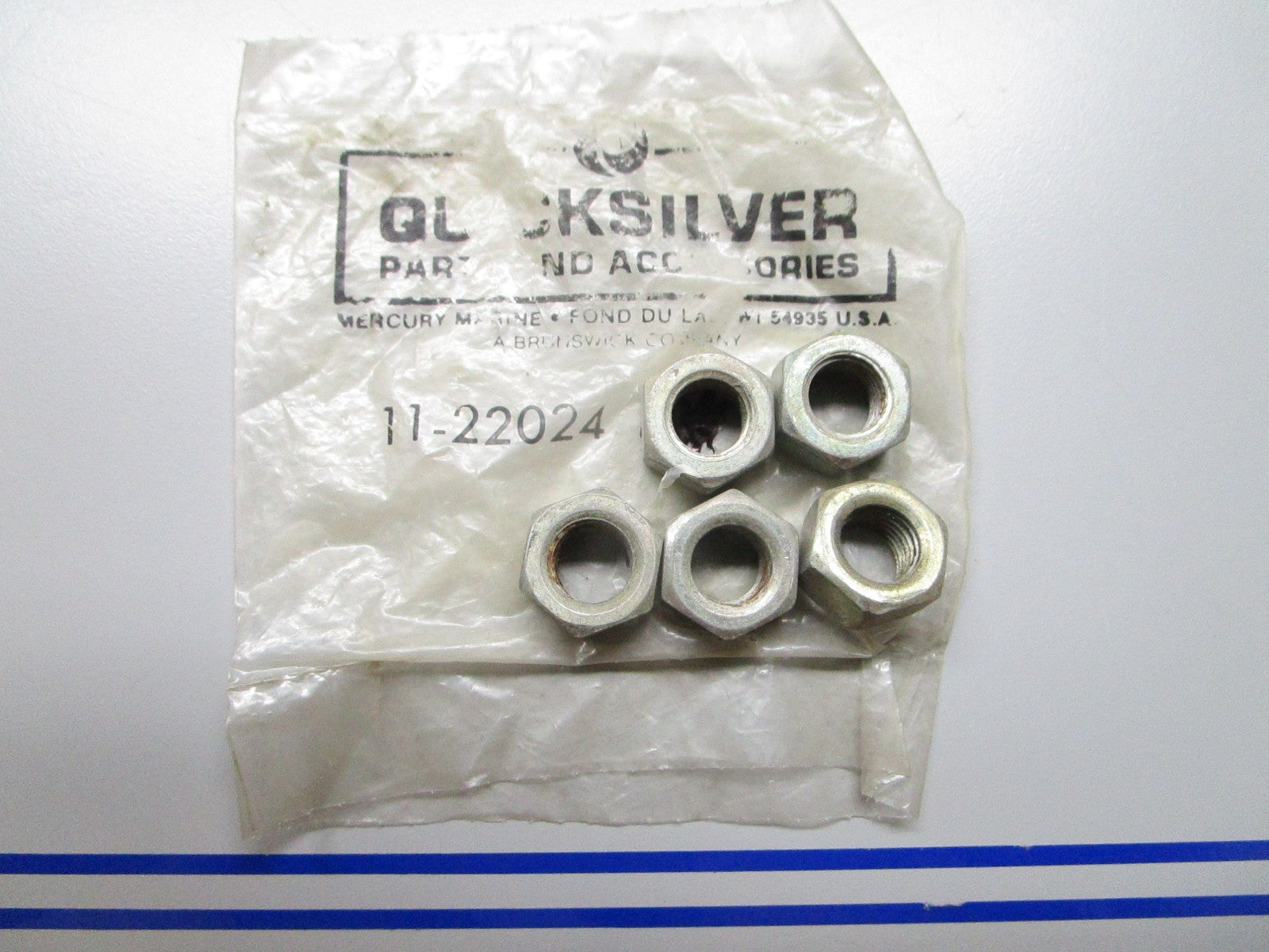 *NEW OEM* (LOT OF 5) 0810 Mercury Quicksilver Nut 11-22024