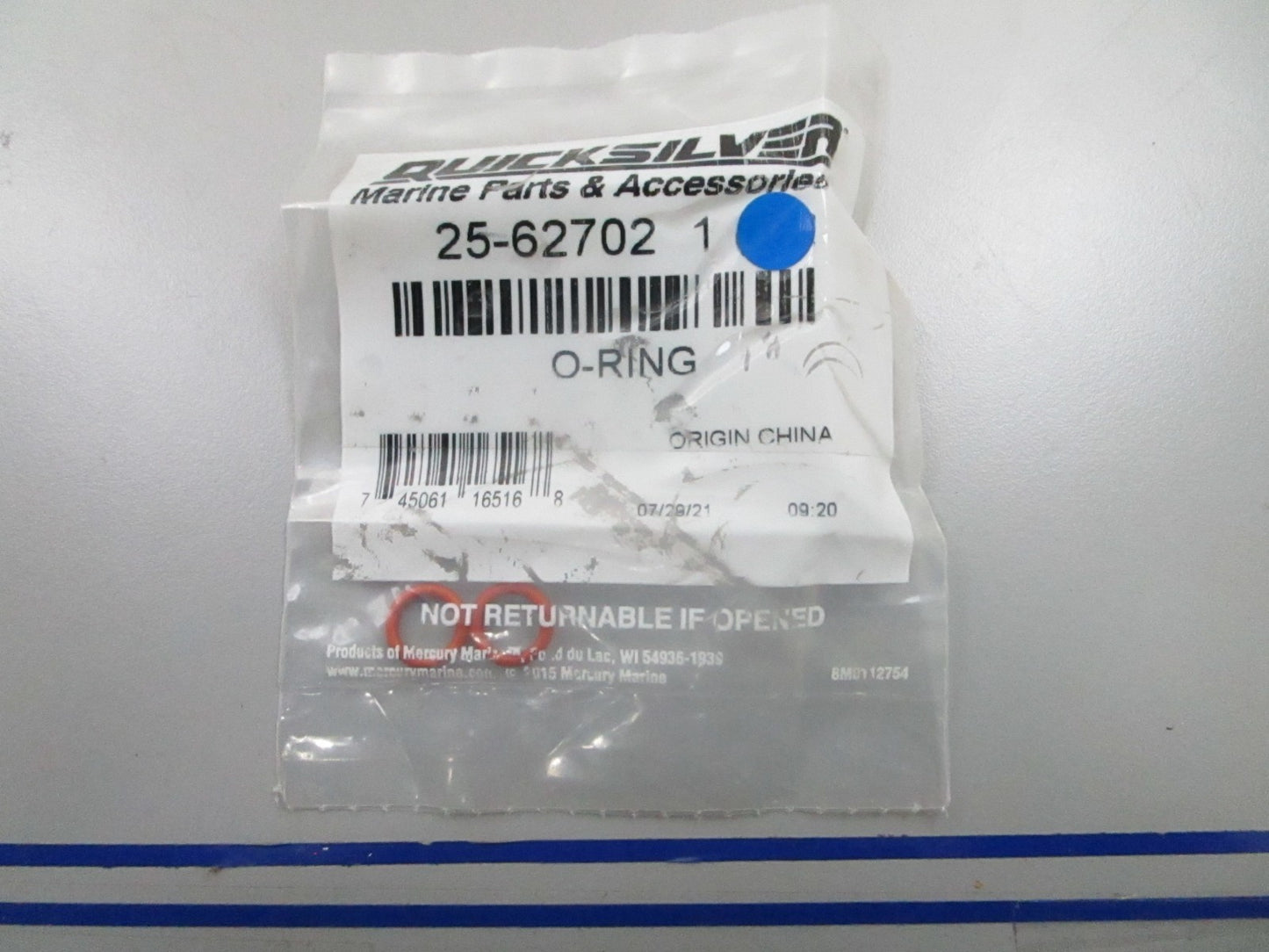 *NEW OEM* (LOT OF 2) 0810 Mercury Quicksilver O-Ring 25-62702 1