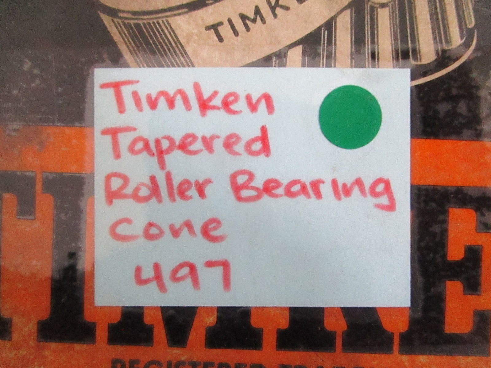 NEW OEM 497 Timken Tapered Roller Bearing Cone 0820