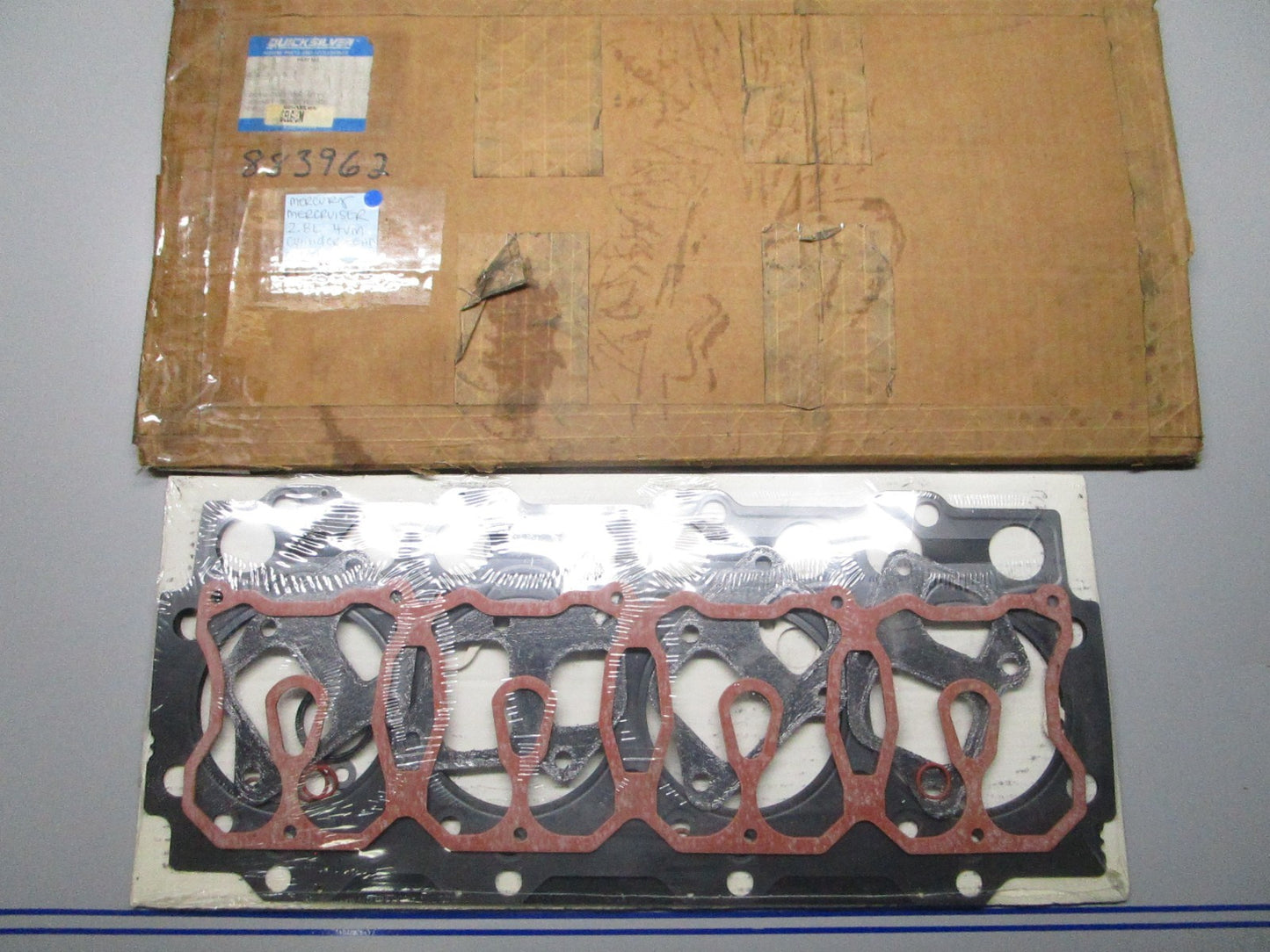 *NEW OEM* 0720 Mercury Mercruiser 2.8L 4VM Cylinder Head Gasket Kit 27-883962