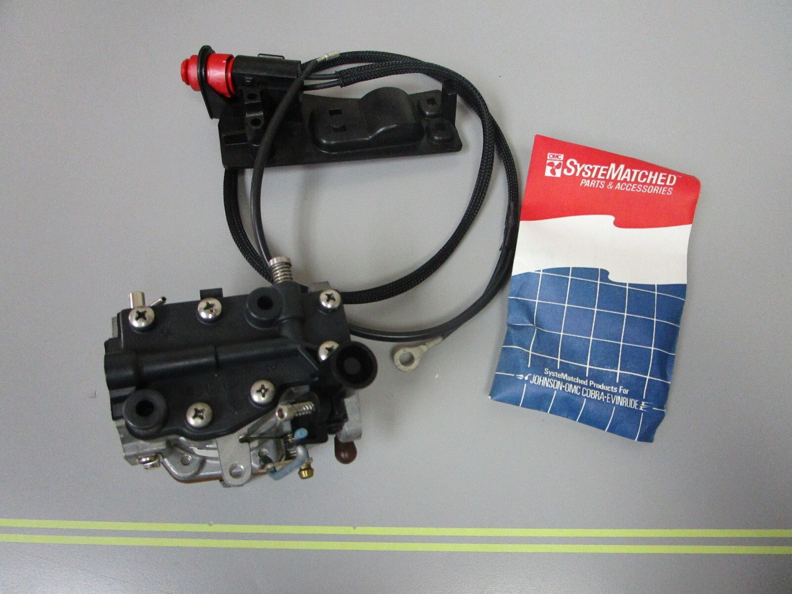 *NEW OEM* 0720 OMC Johnson Evinrude Carburetor & Switch Assembly 502107 0502107