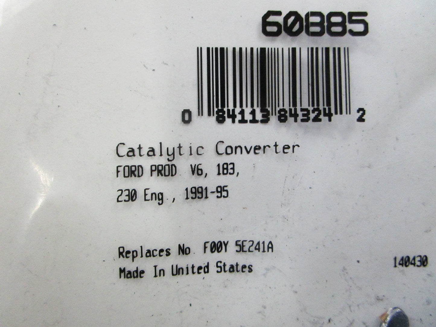 *NEW* 0810 Fel-Pro Gasket 60885