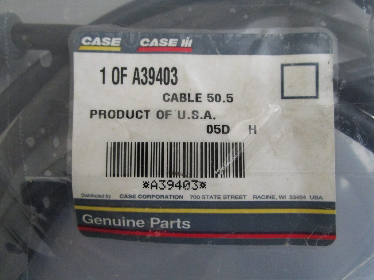 *NEW OEM* 0820 Case IH Cable A39403