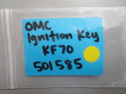 *NEW OEM* 0810 OMC Johnson Evinrude Ignition Key KF70 501585 0501585