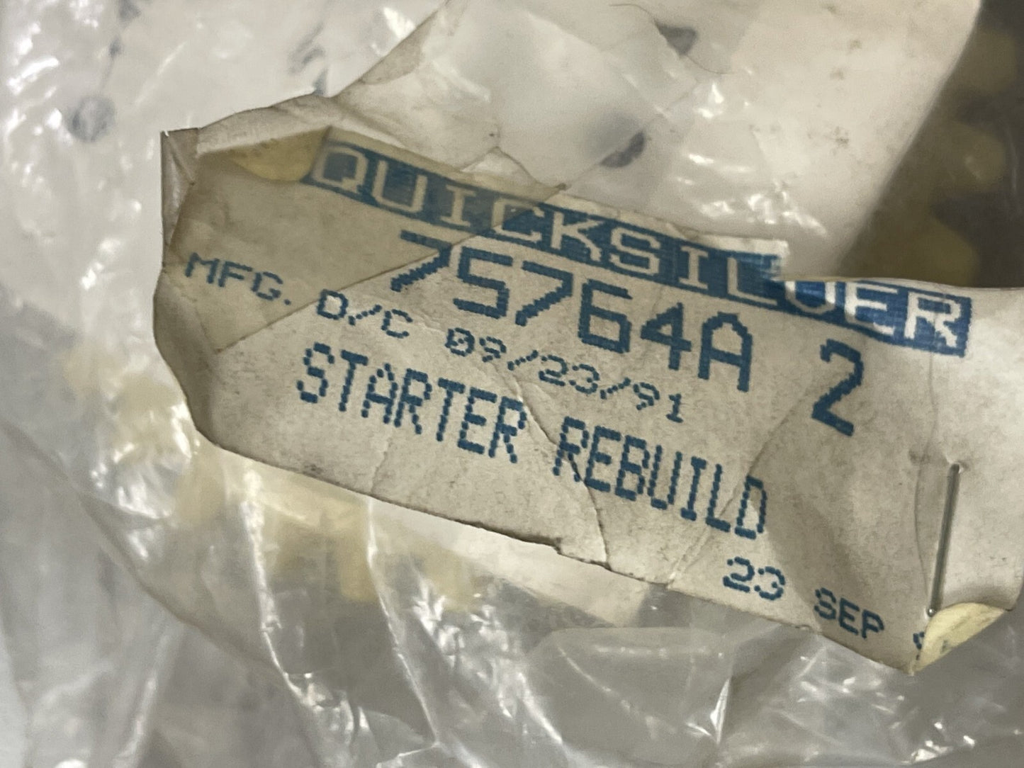 *NEW OEM* 0670 Mercury Quicksilver Starter Rebuild Kit 75764A2