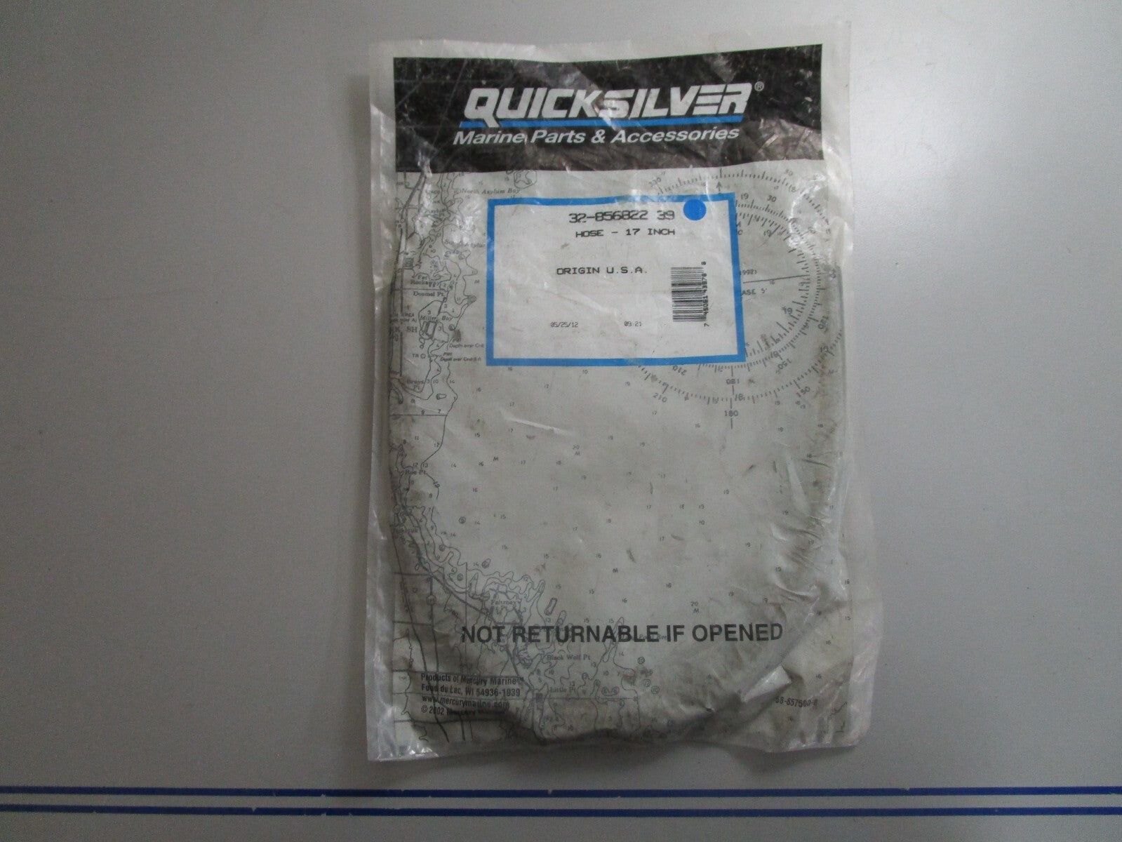 *NEW OEM* 0810 Mercury Quicksilver 17" Hose 32-856822 39