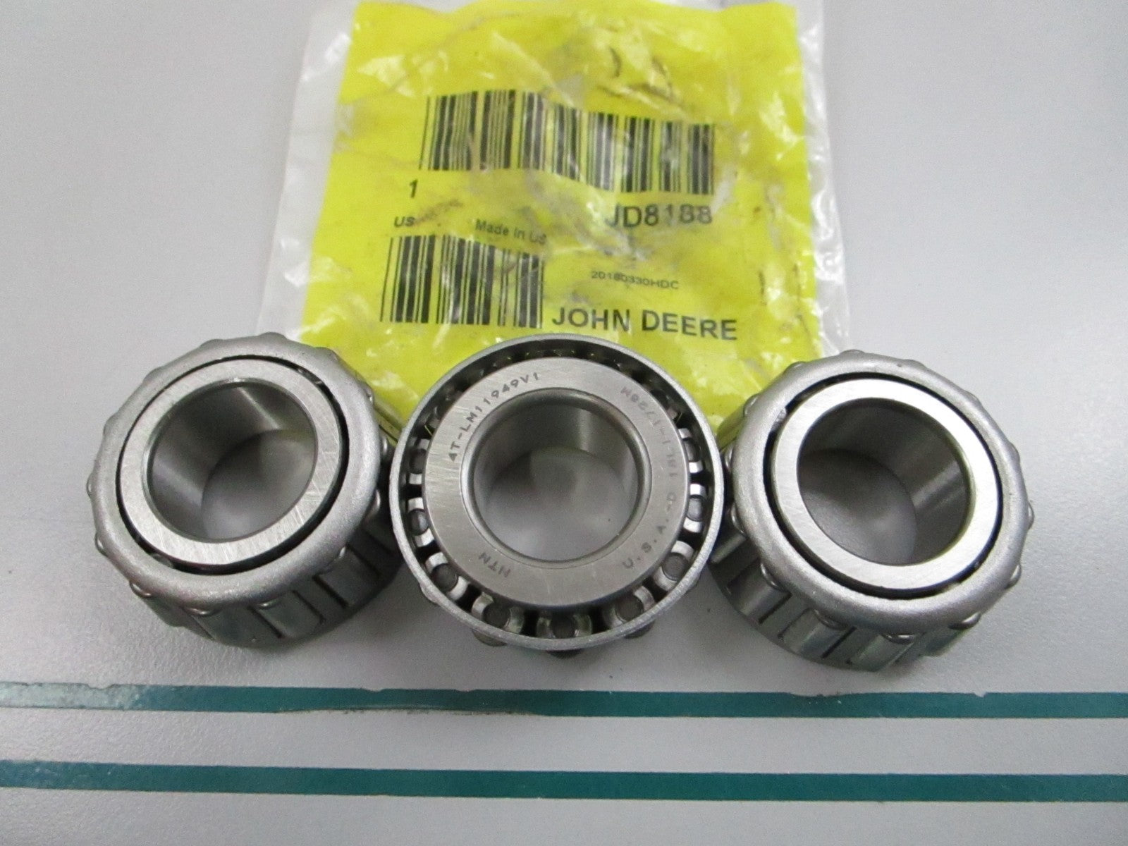 NEW OEM (LOT OF 3) JD8188 John Deere Roller Bearing 0810